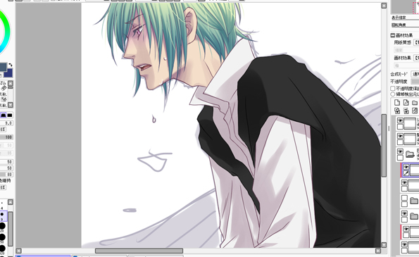 イベントＣＧ描き途中