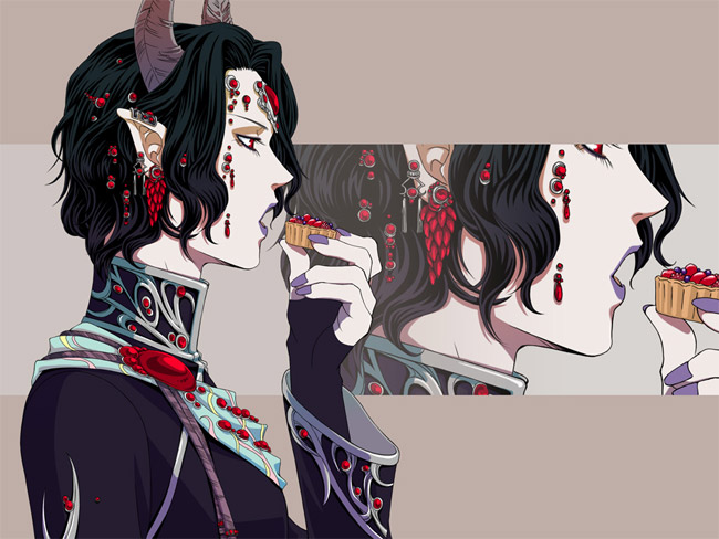 お菓子食う魔王